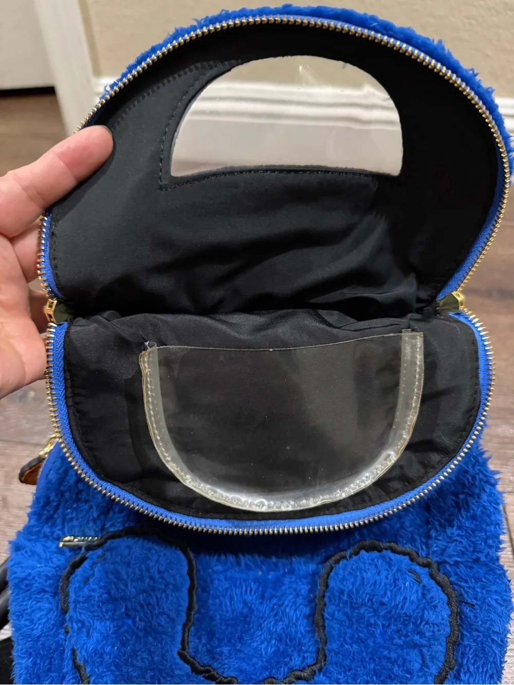 Loungefly Sesame Street Cookie Monster mini backpack blue and orange